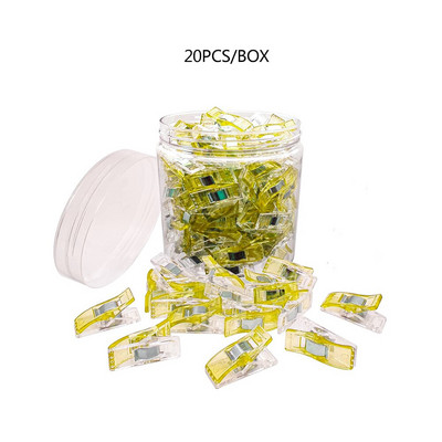 20 TK mitmeotstarbelised õmblusklambrid Väikesed plastkangaklambrid Õmblusklambrid Erksavärvilised teppimisklambrid iseõmblemiseks ja köitmiseks