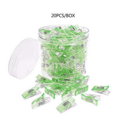 20 TK mitmeotstarbelised õmblusklambrid Väikesed plastkangaklambrid Õmblusklambrid Erksavärvilised teppimisklambrid iseõmblemiseks ja köitmiseks