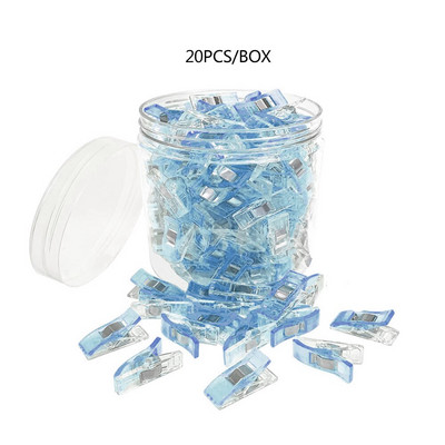 20 TK mitmeotstarbelised õmblusklambrid Väikesed plastkangaklambrid Õmblusklambrid Erksavärvilised teppimisklambrid iseõmblemiseks ja köitmiseks