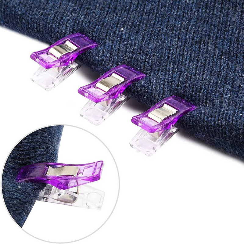 20 TK mitmeotstarbelised õmblusklambrid Väikesed plastkangaklambrid Õmblusklambrid Erksavärvilised teppimisklambrid iseõmblemiseks ja köitmiseks