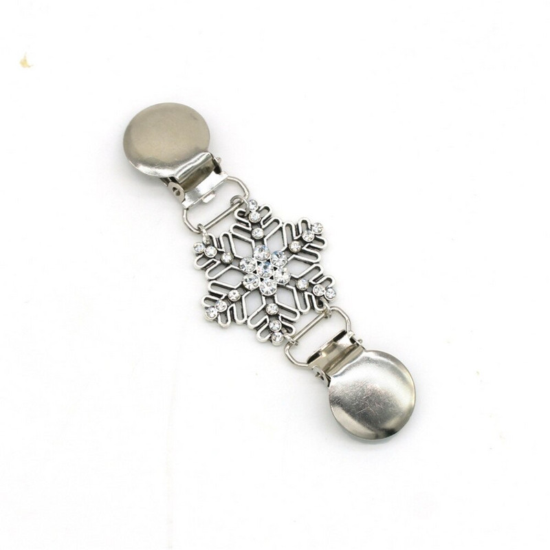 Uued 1 tk kardigan klambrid lumehelbe teemant kampsun klambrid riidest särgi krae hoidiku klambri tarvikud kõrge kvaliteediga