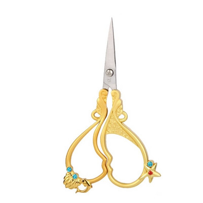 Foarfecă de broderie de epocă. Artizanat din țesătură manuală, tăiere ață