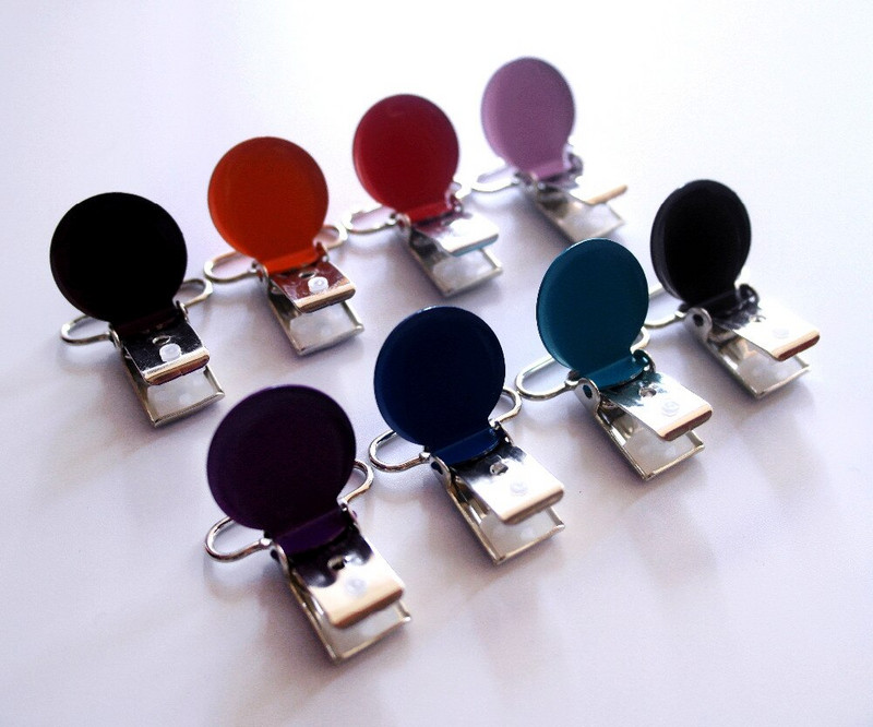 SUTOYUEN 30tk/partii 1`` 25mm ümmargune metallist rippklambriga luttide hoidikklambrid beebiluti ketiklambritele pliivaba