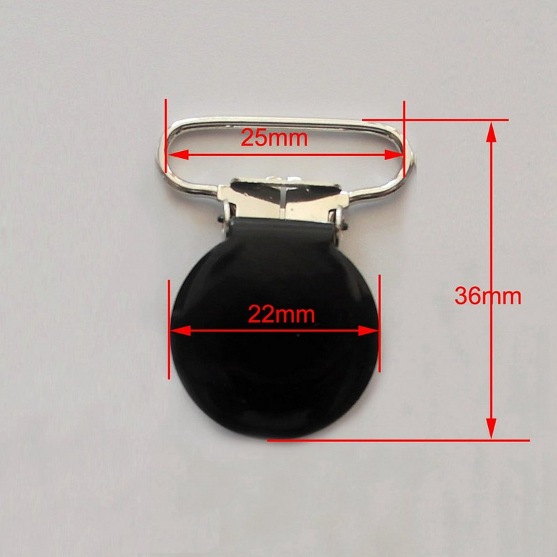 SUTOYUEN 30tk/partii 1`` 25mm ümmargune metallist rippklambriga luttide hoidikklambrid beebiluti ketiklambritele pliivaba