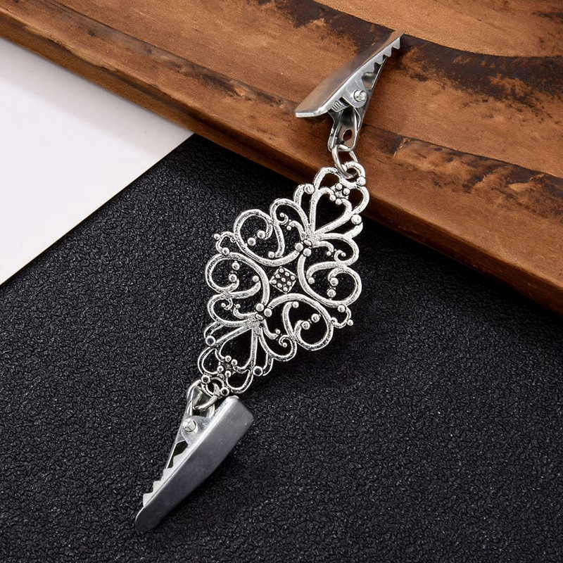 1 tk Vintage rõivaklambrid, praktilised kuldsed hõbedased klambrid kanga jaoks Luksuslik šikk naiste kleit, ehete nööpnõel, pandla klambrihoidja