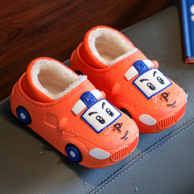 Detské zimné papuče s páperovou podšívkou