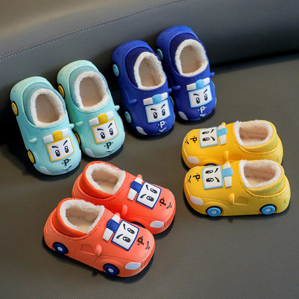 Detské zimné papuče s páperovou podšívkou