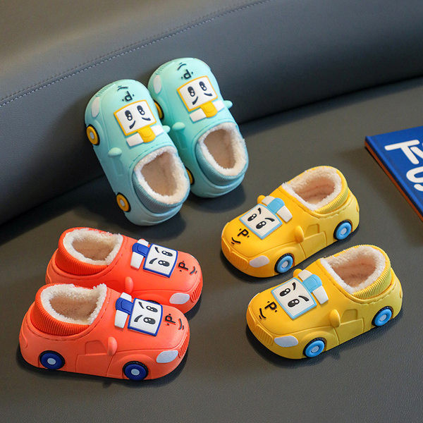 Detské zimné papuče s páperovou podšívkou