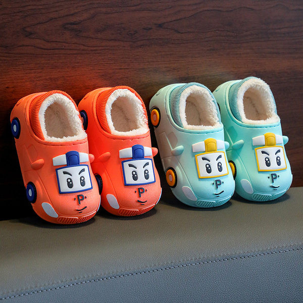 Detské zimné papuče s páperovou podšívkou