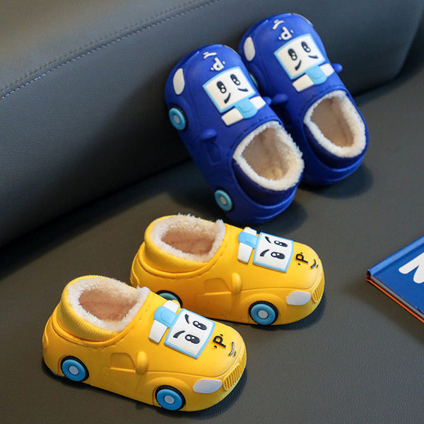 Detské zimné papuče s páperovou podšívkou