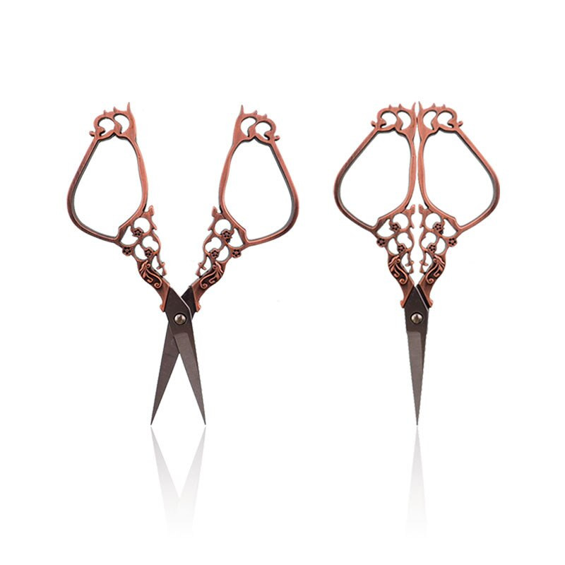 Висококачествена неръждаема стомана Ретро занаятчийски ножици Форма на ваза Златни шивашки ножици Шивашки консумативи Ножици за кръстат бод Прежда