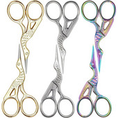 1 buc Foarfece antice colorate din oțel inoxidabil, clasic european, cusut artizanal, foarfece de artizanat, instrumente de bijuterii