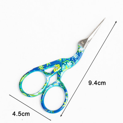 1 buc Foarfece antice colorate din oțel inoxidabil, clasic european, cusut artizanal, foarfece de artizanat, instrumente de bijuterii
