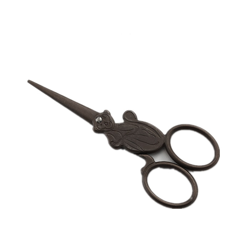 Roostevabast terasest kangalõikur käärid Professionaalsed rätsepakäärid Hiina Zodiac Ahvid Vintage käärid Käsitsi isetegemise tööriistad