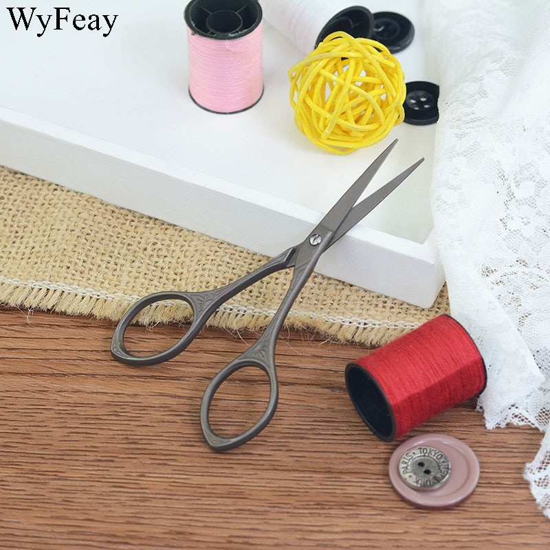 Uuenduslikud Zakka Toidukaupade retrokäärid Titanize DIY Käsitöö Antiikne roostevabast terasest Kodutööriist Vanametalli broneerimine Õmbluskäärid