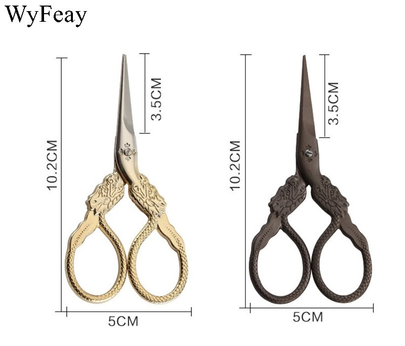 Dragon Shape Inovator Zakka din oțel inoxidabil broderie europeană Foarfece de epocă Foarfece de cusut pentru foarfece de croitorie pentru croitorie