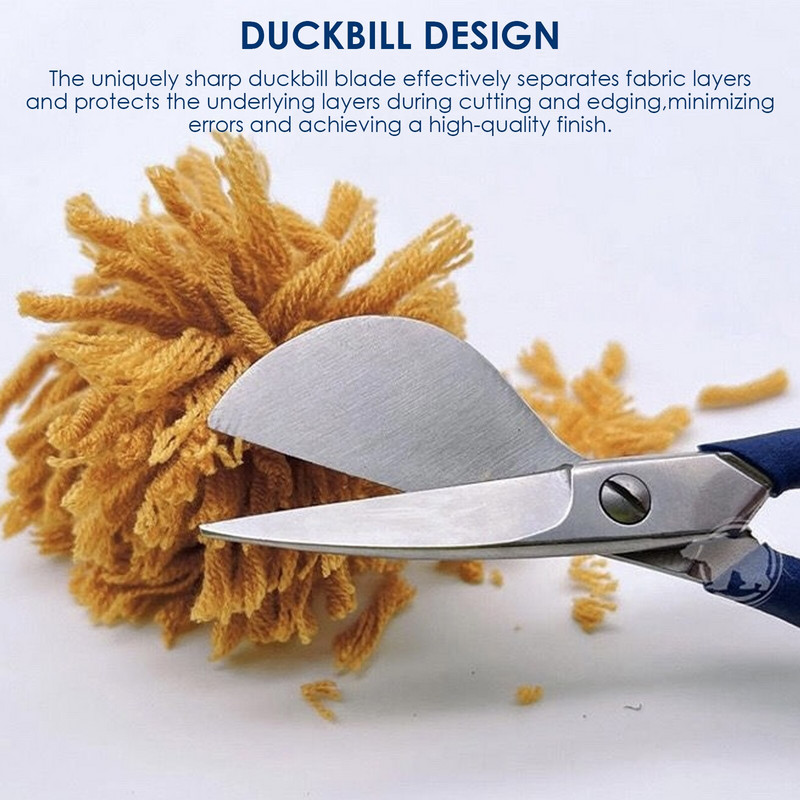 Tvirtas aštrių ančiukų ašmenų žirklės su kuokštuotu kilimu buitinis siuvimas siuvinėjimas žirklės kūrybos žirklės, skirtos papuošti amatų kilimėlį