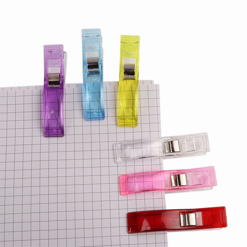 10/20 bucăți din plastic, cleme de legare a țesăturii cu 2 dimensiuni, pentru matlasare, cusut, tricotat (culoare aleatorie)