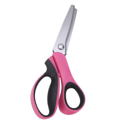 1 tk õmbluslõikelised professionaalsed rätsepakäärid Pinking roostevabast terasest käärid rõivaste valmistamise kangakäärid käsitöö siksakäärid