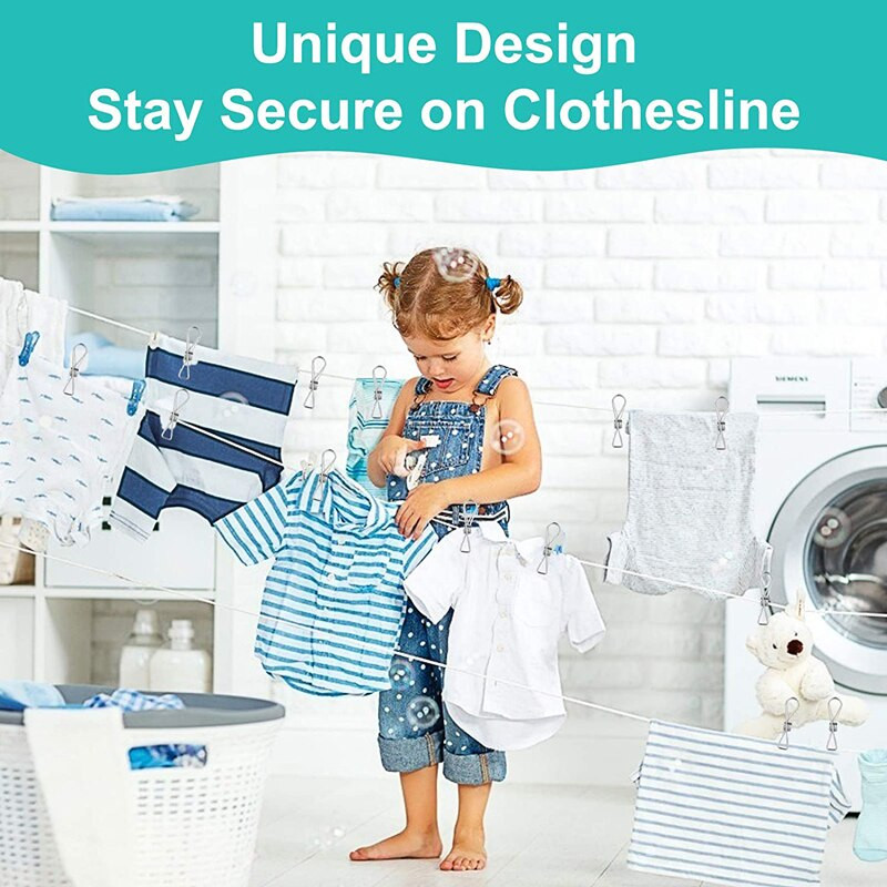 6-20 ks nerezových sponiek na oblečenie s dlhým chvostom, špendlíky na oblečenie, odolné kolíky na oblečenie, kovové drôtené spony, závesné spony