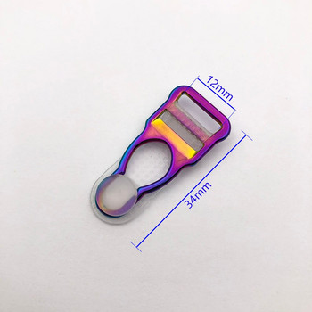 12 мм дъгова цветна жартиера/щипки за тиранти Комплект бельо за изработка Без никел Висококачествени аксесоари Направи си сам Консумативи