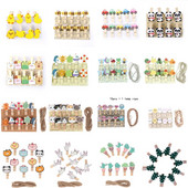 10 tk/pakk Tüdruku südamevõrk punane riidelõks käsitöö kaunistusklambrid naturaalsest puidust fotoklambrid seinakaunistuseks kanepiköis