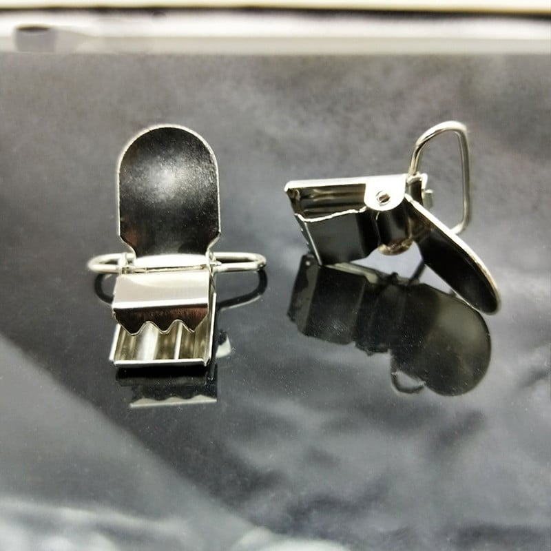 Clip pentru bretele pentru suzetă din metal Clip pentru îmbrăcăminte pentru agrafă pentru bavetă Suport jucărie Accesoriu pentru cusut haine 12 buc/50 buc/100 buc