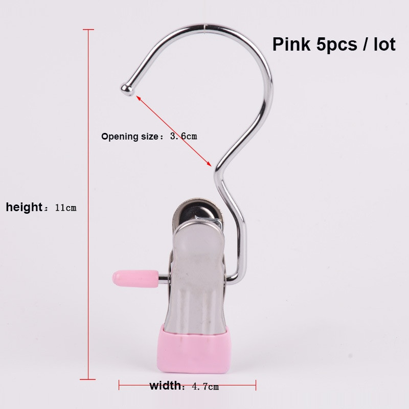 5 vnt. skalbinių kablys batų segtukai kabyklos segtukai laikikliai pakabinami drabužių smeigtukai kabliukai nešiojami nerūdijančio plieno namų kelionių pakabų spaustukai