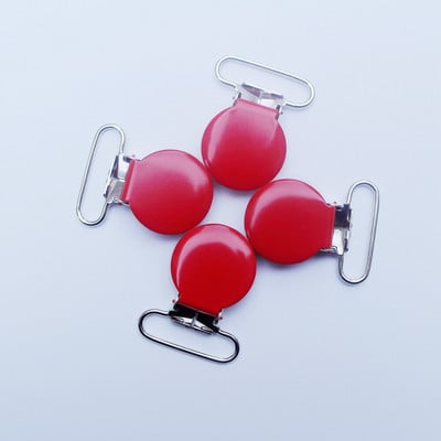 Doprava zdarma 50 ks okrúhlych kovových cumlíkov s priemerom 2,5 cm / farebných klipov na cumlík s lakovaným smaltom na odev / klipov na traky