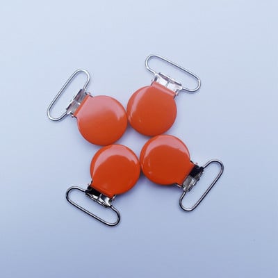 Doprava zdarma 50 ks okrúhlych kovových cumlíkov s priemerom 2,5 cm / farebných klipov na cumlík s lakovaným smaltom na odev / klipov na traky