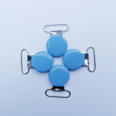 Doprava zdarma 50 ks okrúhlych kovových cumlíkov s priemerom 2,5 cm / farebných klipov na cumlík s lakovaným smaltom na odev / klipov na traky