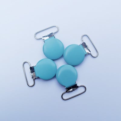 Doprava zdarma 50 ks okrúhlych kovových cumlíkov s priemerom 2,5 cm / farebných klipov na cumlík s lakovaným smaltom na odev / klipov na traky