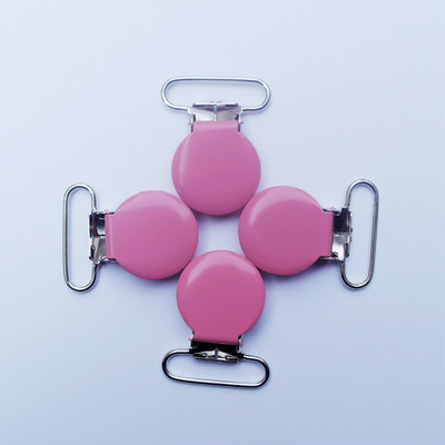 Doprava zdarma 50 ks okrúhlych kovových cumlíkov s priemerom 2,5 cm / farebných klipov na cumlík s lakovaným smaltom na odev / klipov na traky