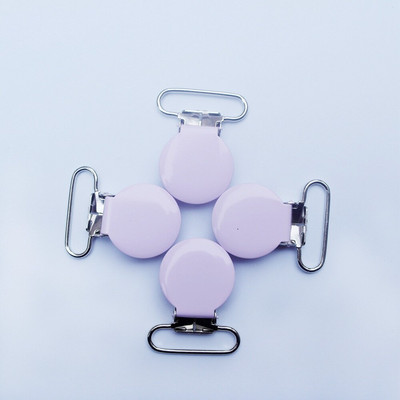 Doprava zdarma 50 ks okrúhlych kovových cumlíkov s priemerom 2,5 cm / farebných klipov na cumlík s lakovaným smaltom na odev / klipov na traky