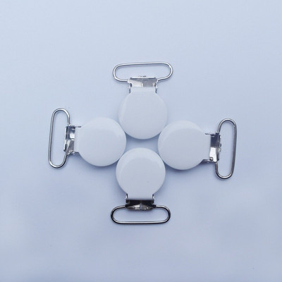 Doprava zdarma 50 ks okrúhlych kovových cumlíkov s priemerom 2,5 cm / farebných klipov na cumlík s lakovaným smaltom na odev / klipov na traky