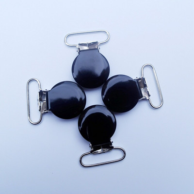 Doprava zdarma 50 ks okrúhlych kovových cumlíkov s priemerom 2,5 cm / farebných klipov na cumlík s lakovaným smaltom na odev / klipov na traky