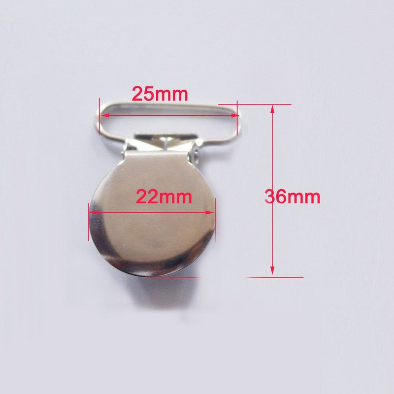 Doprava zdarma 50 ks okrúhlych kovových cumlíkov s priemerom 2,5 cm / farebných klipov na cumlík s lakovaným smaltom na odev / klipov na traky