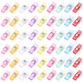 Многофункционални щипки за шиене Цветни щипки Пластмасови занаяти Плетене на една кука Плетене Безопасни щипки Разноцветни щипки за подвързване Хартия