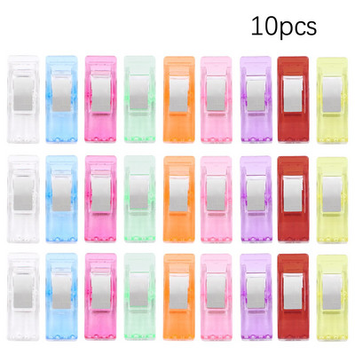 Многофункционални щипки за шиене Цветни щипки Пластмасови занаяти Плетене на една кука Плетене Безопасни щипки Разноцветни щипки за подвързване Хартия