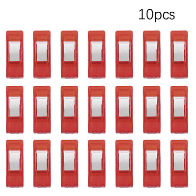 Многофункционални щипки за шиене Цветни щипки Пластмасови занаяти Плетене на една кука Плетене Безопасни щипки Разноцветни щипки за подвързване Хартия