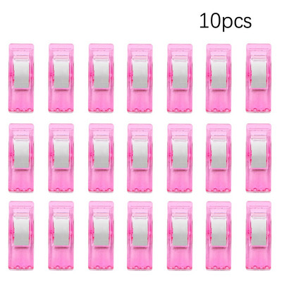 Многофункционални щипки за шиене Цветни щипки Пластмасови занаяти Плетене на една кука Плетене Безопасни щипки Разноцветни щипки за подвързване Хартия