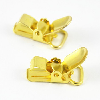 10 мм метални щипки за щипки за залъгалка Paci, държачи за занаятчийски проект, злато/сребро, високо качество, 5 бр./лот