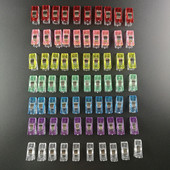 50 ks/balenie klipov, plastových klipov na šitie, pevných klipov na patchwork, remeslá, priehľadných prešívaných prešívaných prikrývok, patchworkových klipov, kovových klipov na odevy.