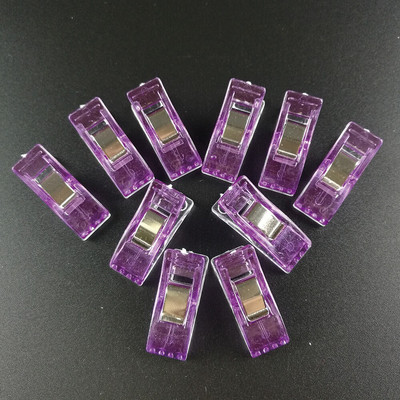 50 ks/balenie klipov, plastových klipov na šitie, pevných klipov na patchwork, remeslá, priehľadných prešívaných prešívaných prikrývok, patchworkových klipov, kovových klipov na odevy.