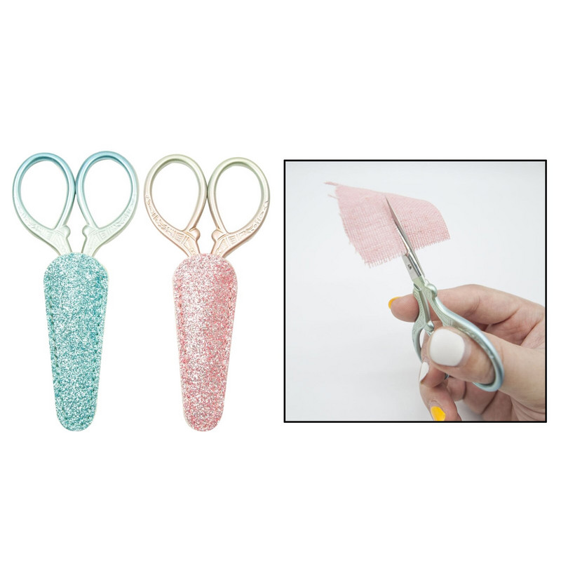 Vyšívacie nožnice s koženým puzdrom, nožnice na vyšívanie s ochranným krytom, domáce krajčírske náradie pre domácich majstrov