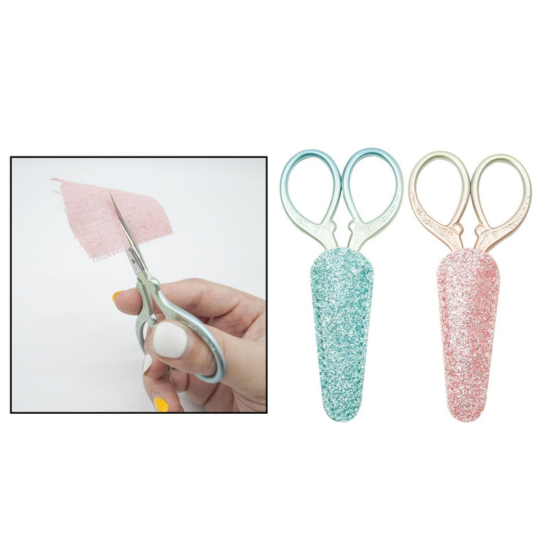 Vyšívacie nožnice s koženým puzdrom, nožnice na vyšívanie s ochranným krytom, domáce krajčírske náradie pre domácich majstrov