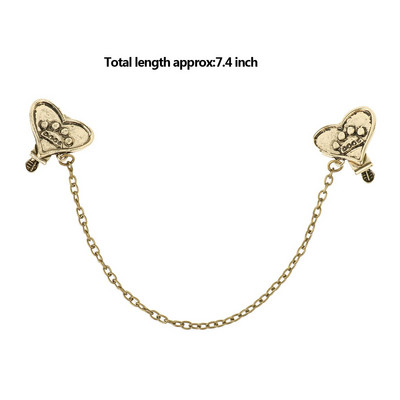 Pulover Šal Kardigan Kopče za lanac Žene Vintage Antikni biser Igla od kamenčića Broš Držači za ovratnik košulje Kopče Šal broš