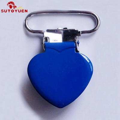 SUTOYUEN 1`` 25 mm südamega metallist klambrid rippuvatele lutiklambritele emailitud rippumisklambrile plastikust hammaste mannekeeni mänguasjahoidja 32 tk