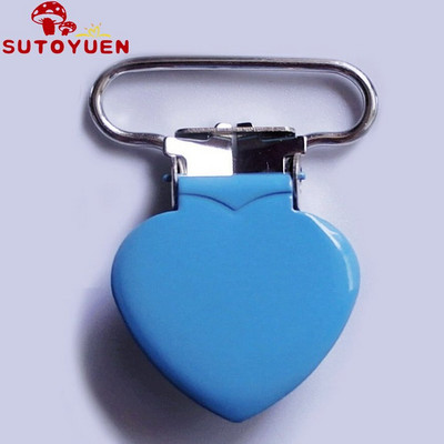 SUTOYUEN 1`` 25 mm südamega metallist klambrid rippuvatele lutiklambritele emailitud rippumisklambrile plastikust hammaste mannekeeni mänguasjahoidja 32 tk
