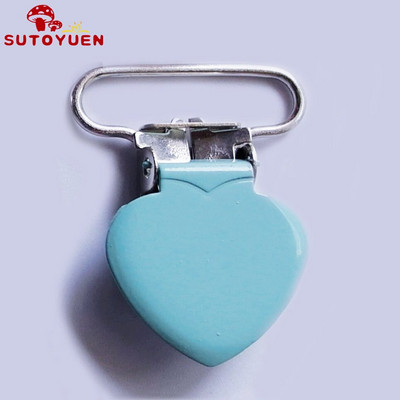 SUTOYUEN 1`` 25 mm südamega metallist klambrid rippuvatele lutiklambritele emailitud rippumisklambrile plastikust hammaste mannekeeni mänguasjahoidja 32 tk